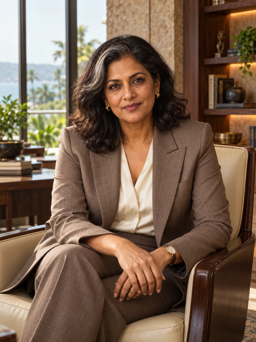 Portrait of Madhavi Qelvashi