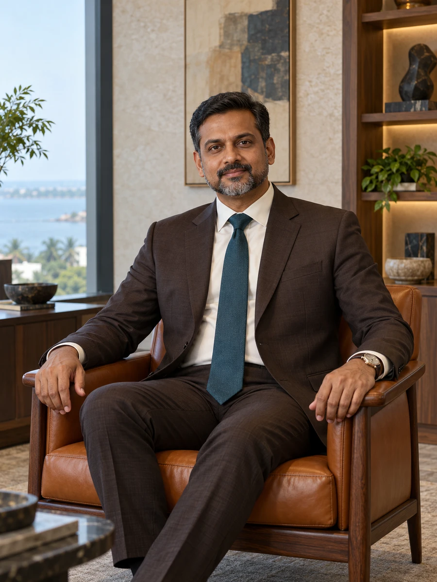 Portrait of Arvind Zevqethi
