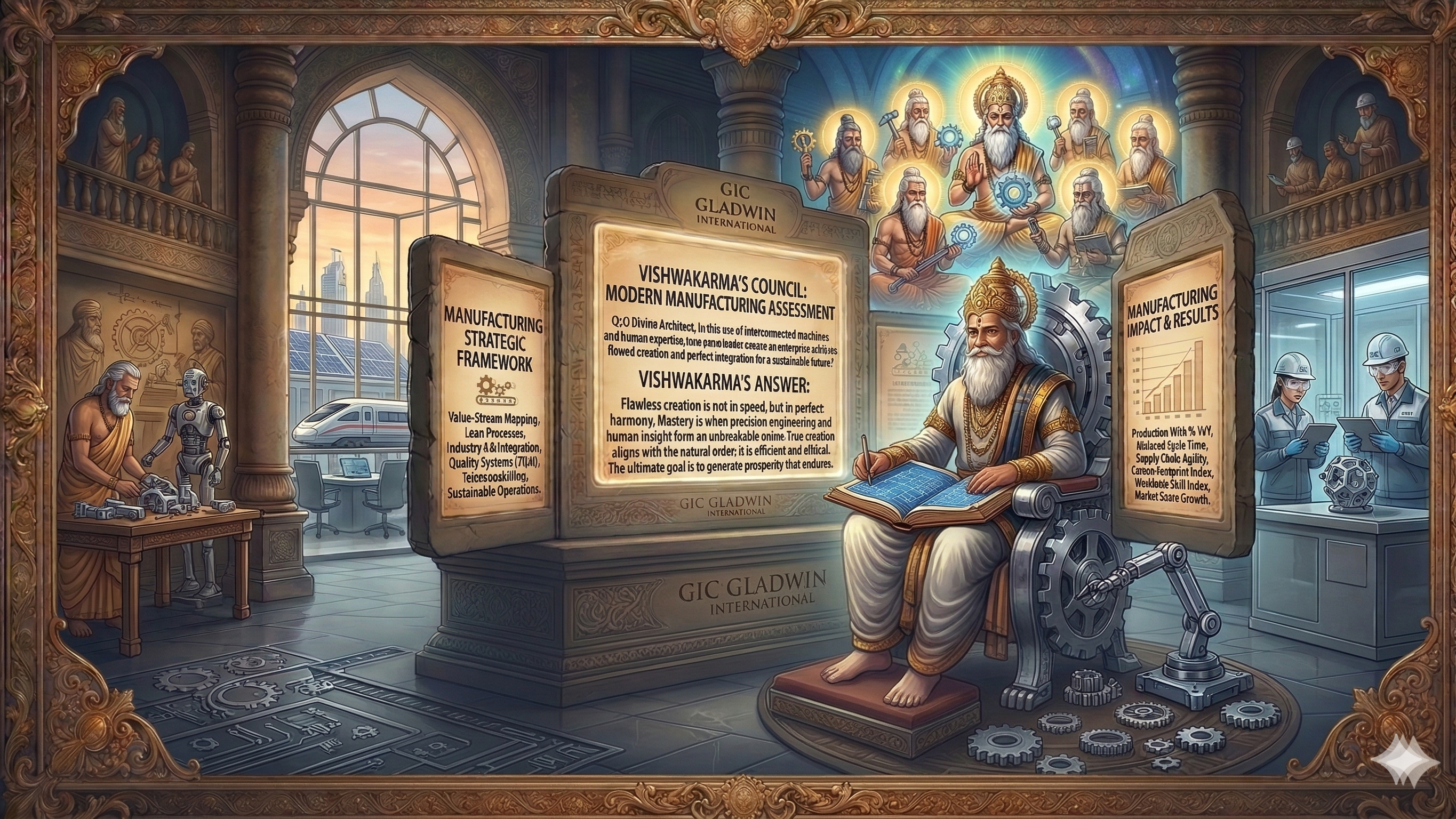 Vishwakarma — The Master Craftsman of the Gods. Gladwin International Manufacturing & Industrial Practice.